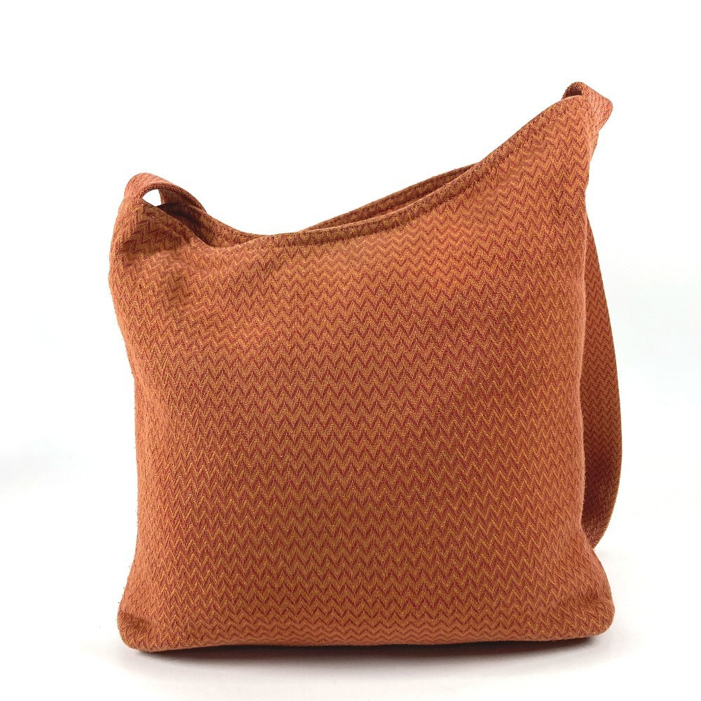 HERMES Sac de Pansage Crossbody Bag Canvas Unisex Orange