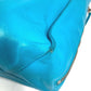 BALENCIAGA 357333 A4 The Paper Shoulder Tote Bag with Mirror, Leather, Unisex Blue