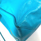 BALENCIAGA 357333 A4 The Paper Shoulder Tote Bag with Mirror, Leather, Unisex Blue
