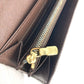 LOUIS VUITTON N61734 Damier Portefeuille Sarah Portefeuille Sarah Long Wallet Bifold Long Wallet Damier Canvas Unisex Ebene Brown