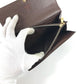 LOUIS VUITTON N61734 Damier Portefeuille Sarah Portefeuille Sarah Long Wallet Bifold Long Wallet Damier Canvas Unisex Ebene Brown