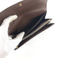 LOUIS VUITTON N61734 Damier Portefeuille Sarah Portefeuille Sarah Long Wallet Bifold Long Wallet Damier Canvas Unisex Ebene Brown