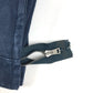 HERMES Fourre-Tout Bag Pouch Second Bag Clutch Bag Cotton Unisex Navy