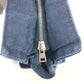 HERMES Fourre-Tout Bag Pouch Second Bag Clutch Bag Cotton Unisex Navy