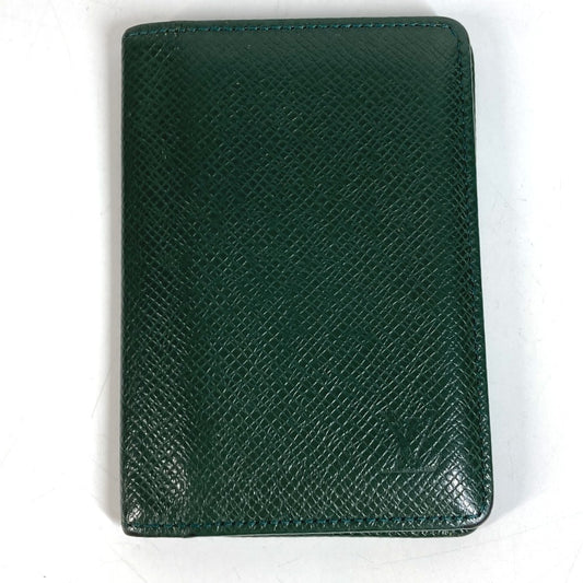 LOUIS VUITTON M30514 タイガ オーガナイザードゥポッシュ 名刺入れ パスケース 2つ折り カードケース タイガレザー ユニセックス エピセア グリーン