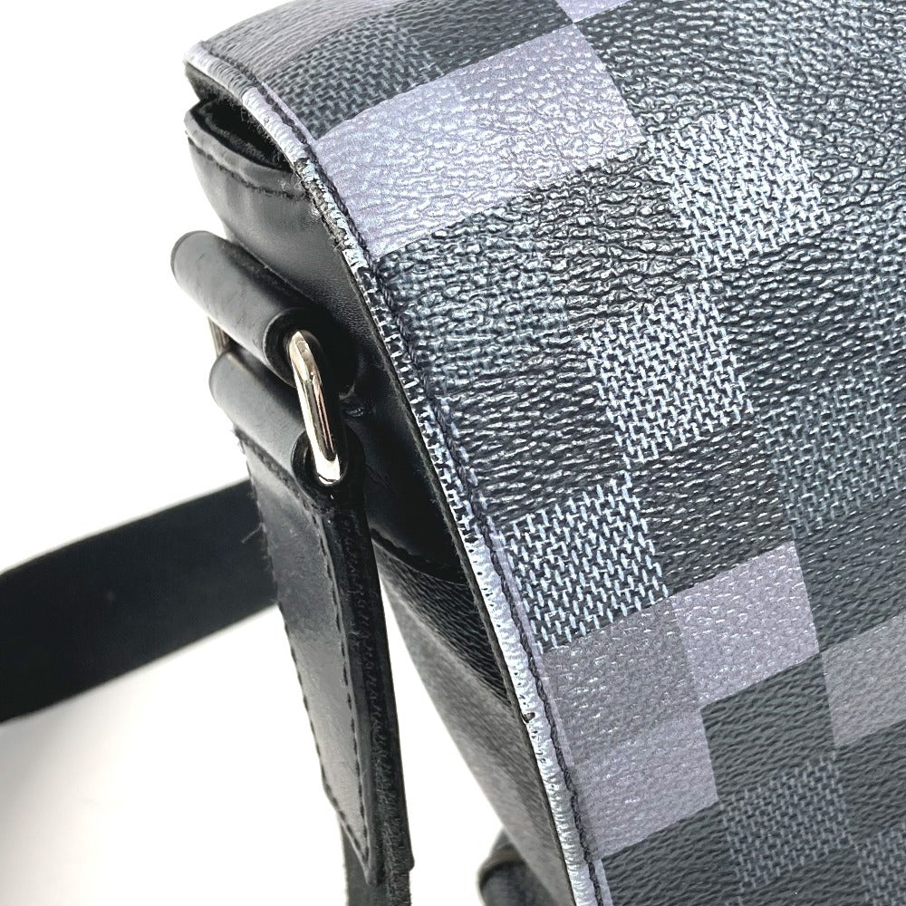 LOUIS VUITTON N40072 ダミエグラフィット ピクセル ディストリクトPM ディストリクト PM カバン 斜め掛け フラップ ショルダーバッグ ダミエグラフィットキャンバス ユニセックス ブラック