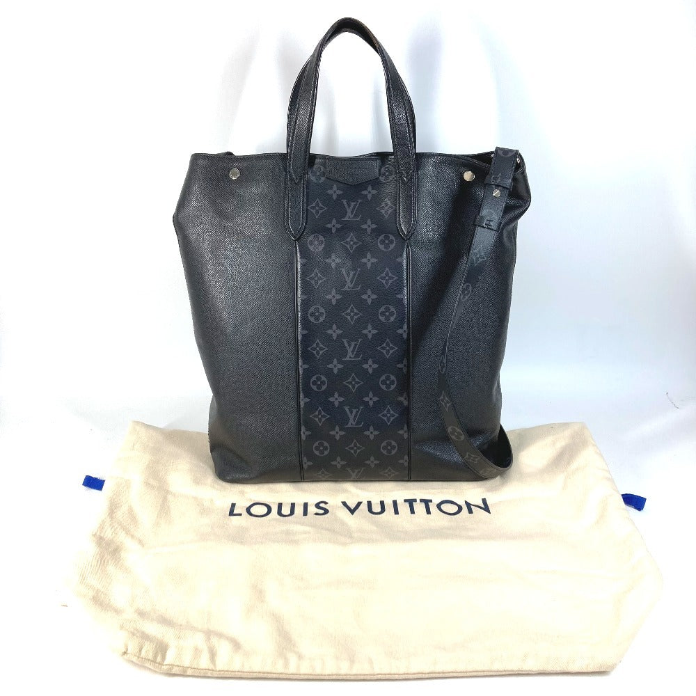 LOUIS VUITTON M30431 タイガラマ シティ トート ハンドバッグ カバン 縦型 2WAYバッグ ショルダーバッグ トートバッグ タイガレザー ユニセックス ブラック
