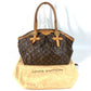 LOUIS VUITTON M40144 モノグラム ティボリGM ティボリ GM カバン 肩掛け トートバッグ ショルダーバッグ モノグラムキャンバス レディース ブラウン