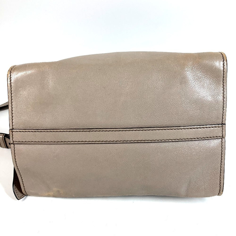 PRADA 2WAYバッグ トライアングルロゴ 三角ロゴ プレート ハンドバッグ カバン ショルダーバッグ 斜め掛け トートバッグ レザー ユニセックス ベージュ系