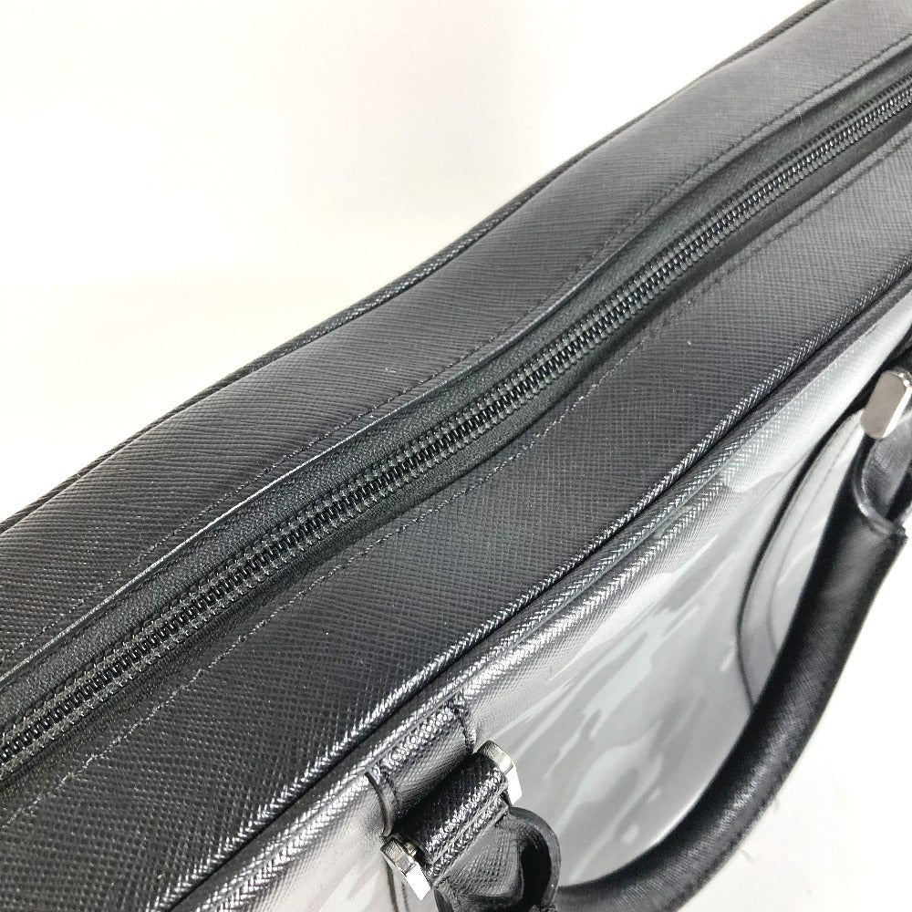 MONTBLANC ロゴ 迷彩 カモフラ カバン 書類バッグ ブリーフケース ハンドバッグ 2WAYバッグ ショルダーバッグ ビジネスバッグ レザー ユニセックス ブラック