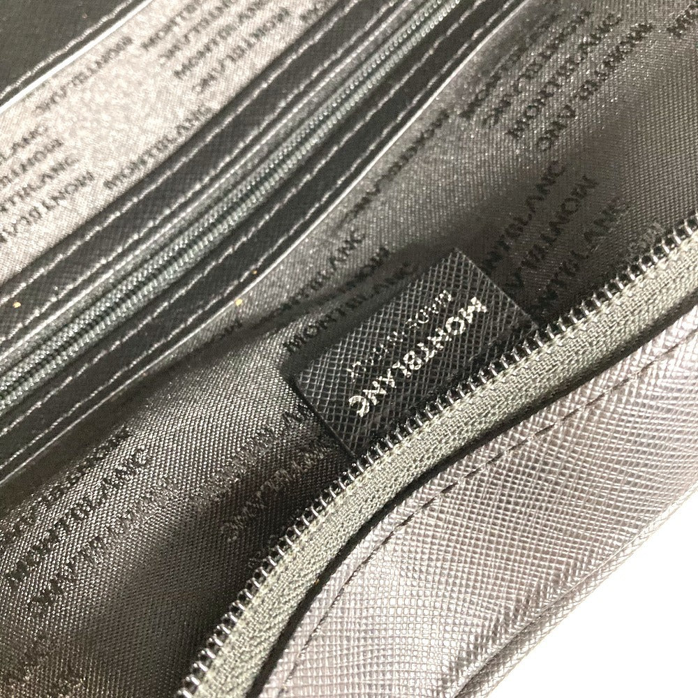 MONTBLANC ロゴ 迷彩 カモフラ カバン 書類バッグ ブリーフケース ハンドバッグ 2WAYバッグ ショルダーバッグ ビジネスバッグ レザー ユニセックス ブラック