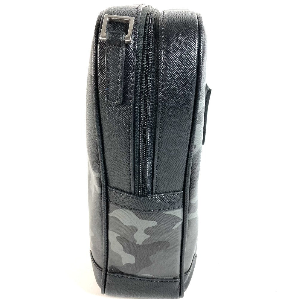 MONTBLANC ロゴ 迷彩 カモフラ カバン 書類バッグ ブリーフケース ハンドバッグ 2WAYバッグ ショルダーバッグ ビジネスバッグ レザー ユニセックス ブラック