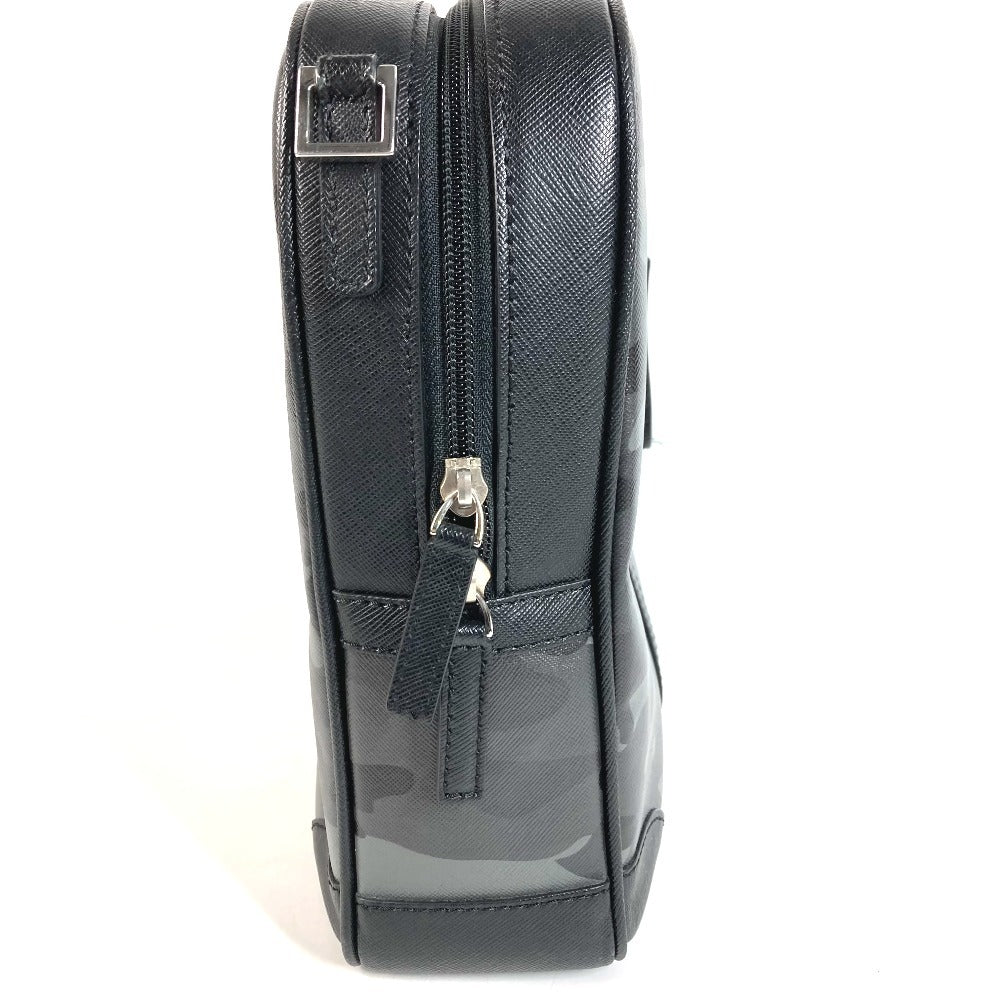 MONTBLANC ロゴ 迷彩 カモフラ カバン 書類バッグ ブリーフケース ハンドバッグ 2WAYバッグ ショルダーバッグ ビジネスバッグ レザー ユニセックス ブラック