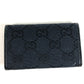 GUCCI 04564 โลโก้ GG ที่เก็บกุญแจ 6 ดอก แบบ 6P หนัง/GG Canvas สีดำ Unisex