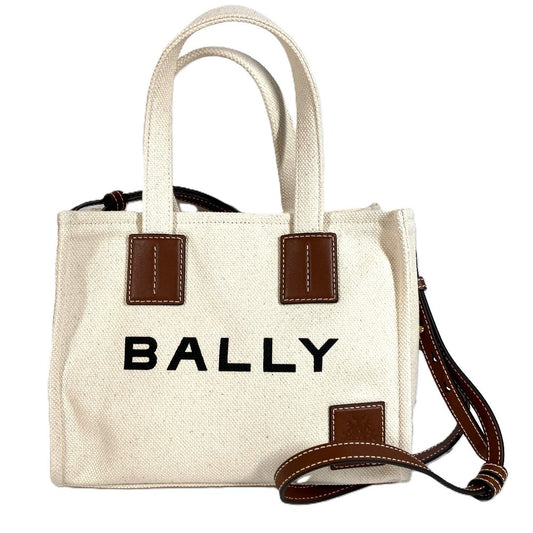 BALLY 6310434 Akelei ロゴ 2WAYバッグ ショルダーバッグ トートバッグ ハンドバッグ コットン ユニセックス ホワイト系