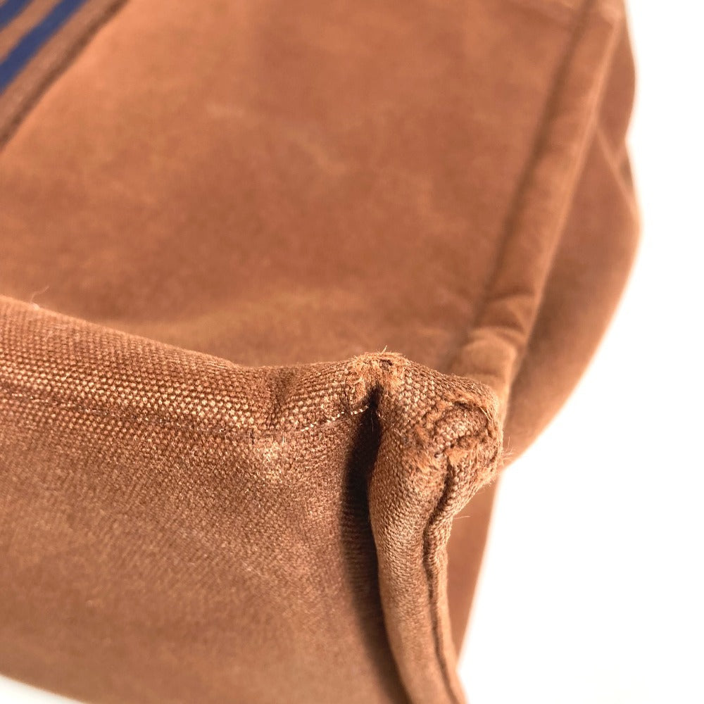 HERMES フールトゥGM フールトゥ GM ハンドバッグ カバン ショルダーバッグ トートバッグ コットン ユニセックス ブラウン