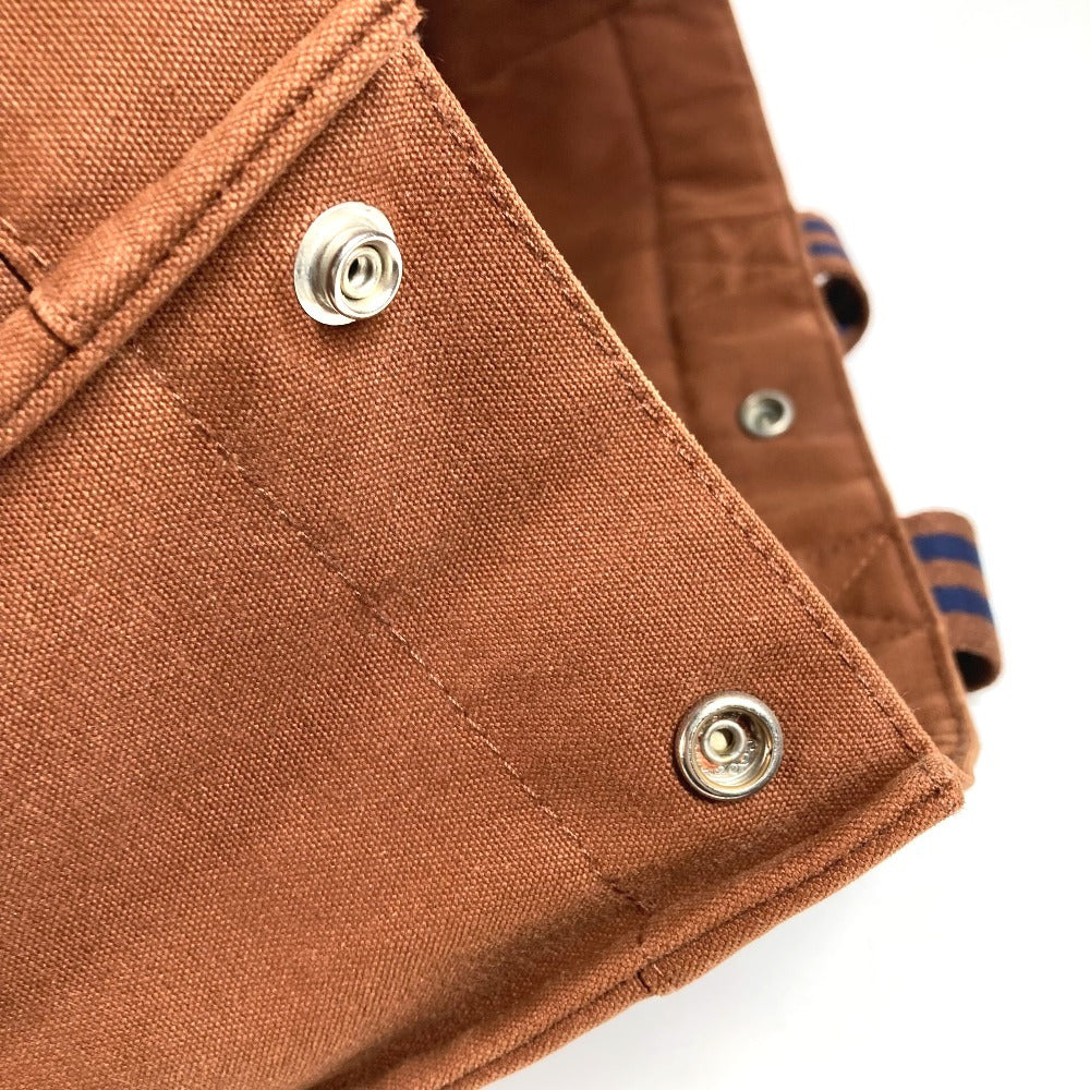HERMES フールトゥGM フールトゥ GM ハンドバッグ カバン ショルダーバッグ トートバッグ コットン ユニセックス ブラウン