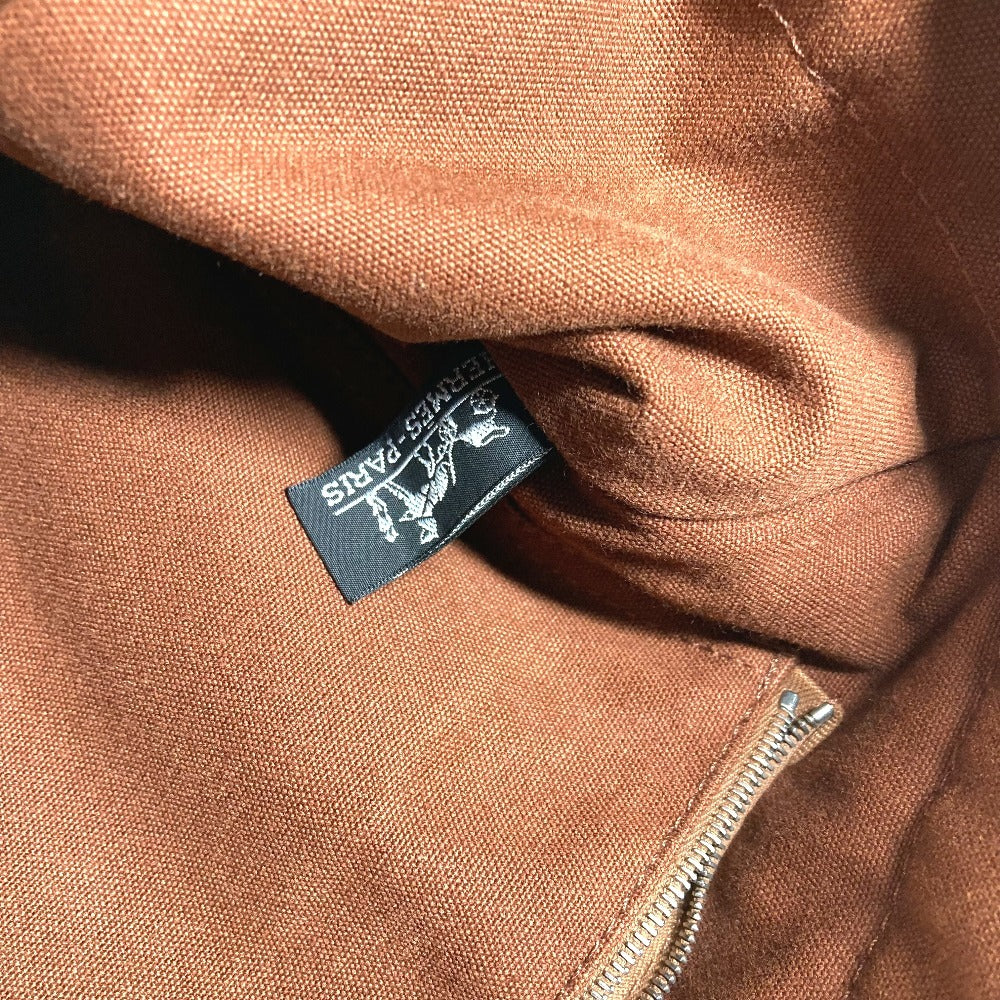 HERMES フールトゥGM フールトゥ GM ハンドバッグ カバン ショルダーバッグ トートバッグ コットン ユニセックス ブラウン