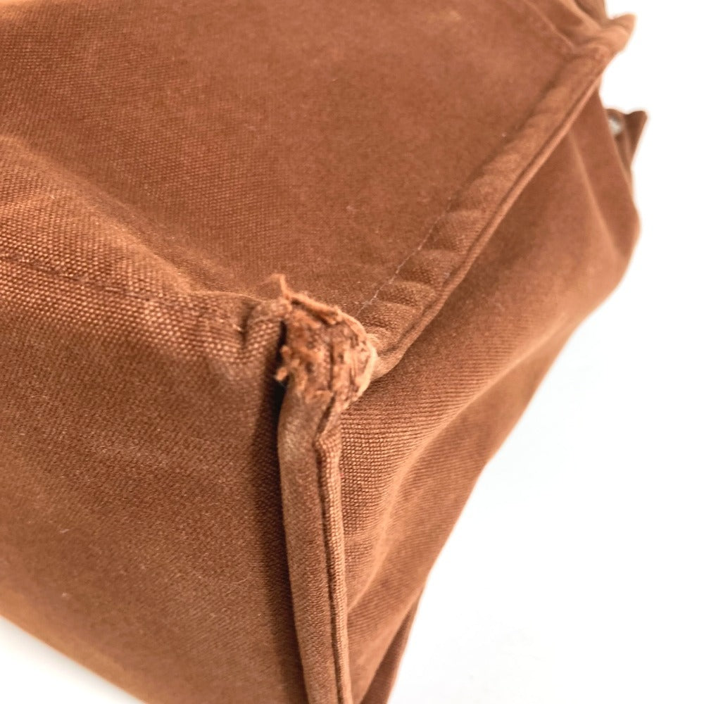 HERMES フールトゥGM フールトゥ GM ハンドバッグ カバン ショルダーバッグ トートバッグ コットン ユニセックス ブラウン