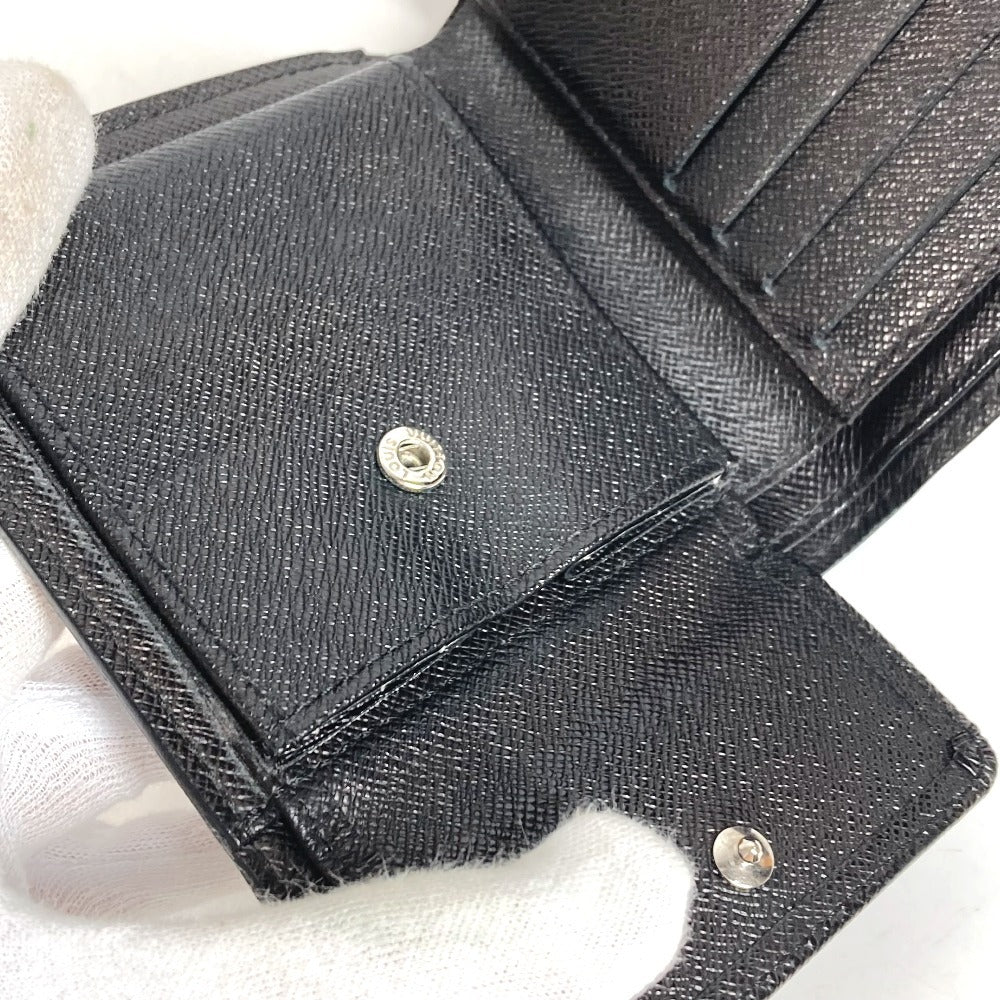 LOUIS VUITTON N62664 กระเป๋าสตางค์แบบพับสองทบ Damiere Graphite Portefeuille Marco กระเป๋าสตางค์แบบพับสองทบ Damiere Graphite Canvas Unisex สีดำ