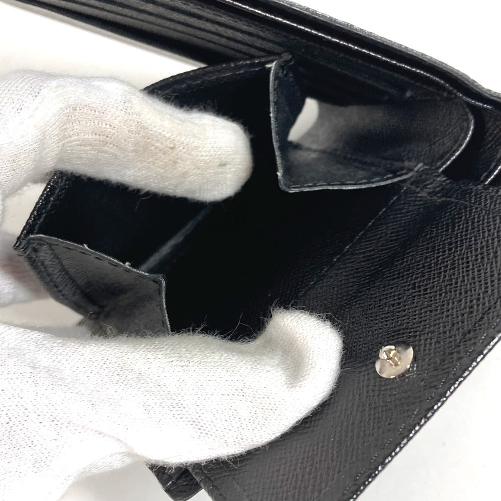 LOUIS VUITTON N62664 กระเป๋าสตางค์แบบพับสองทบ Damiere Graphite Portefeuille Marco กระเป๋าสตางค์แบบพับสองทบ Damiere Graphite Canvas Unisex สีดำ