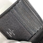 LOUIS VUITTON N62664 กระเป๋าสตางค์แบบพับสองทบ Damiere Graphite Portefeuille Marco กระเป๋าสตางค์แบบพับสองทบ Damiere Graphite Canvas Unisex สีดำ
