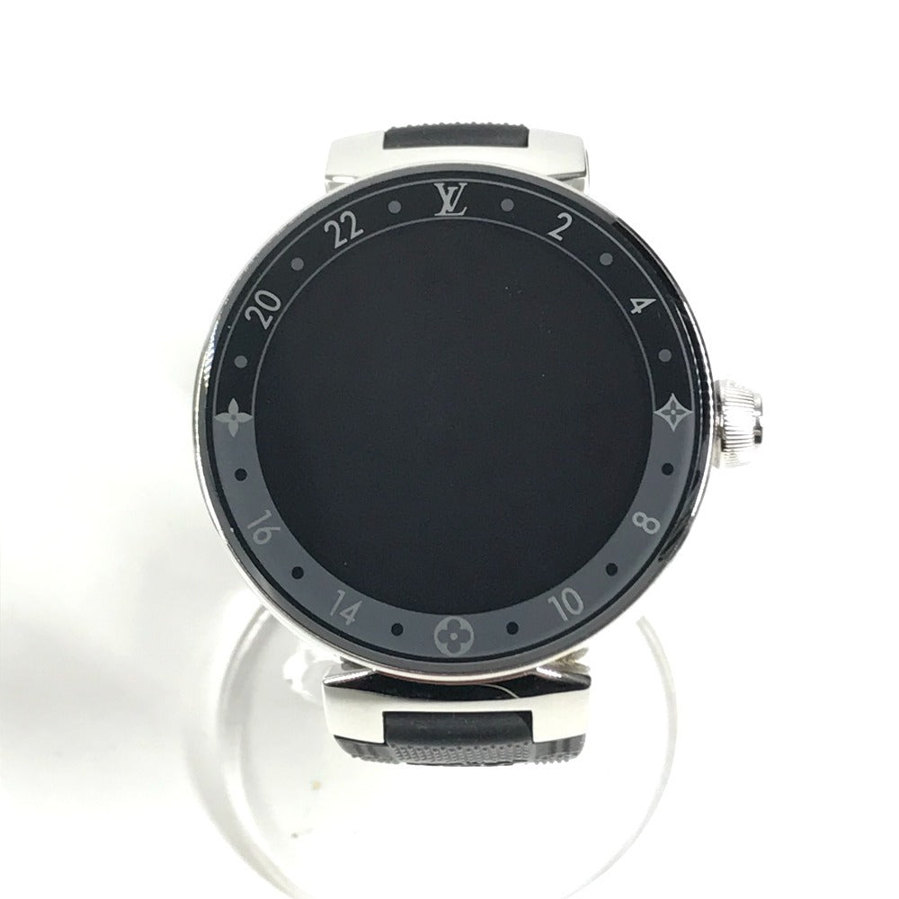 LOUIS VUITTON QA050 ダミエ タンブール ホライゾン V2 コネクテッドウォッチ メンズウォッチ ウォッチ スマートウォッチ 腕時計 SS メンズ ブラック