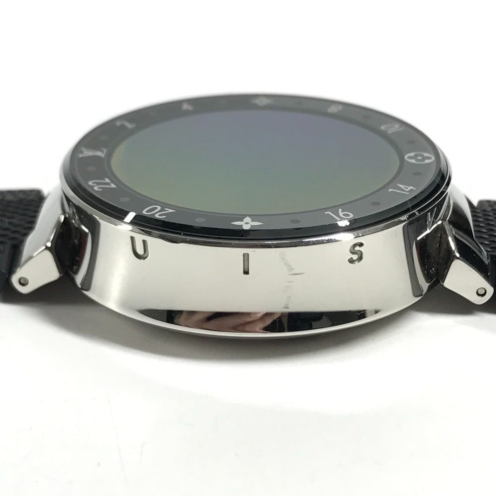 LOUIS VUITTON QA050 ダミエ タンブール ホライゾン V2 コネクテッドウォッチ メンズウォッチ ウォッチ スマートウォッチ 腕時計 SS メンズ ブラック