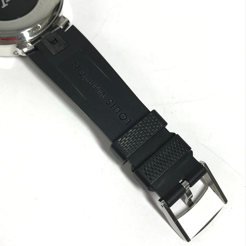 LOUIS VUITTON QA050 ダミエ タンブール ホライゾン V2 コネクテッドウォッチ メンズウォッチ ウォッチ スマートウォッチ 腕時計 SS メンズ ブラック