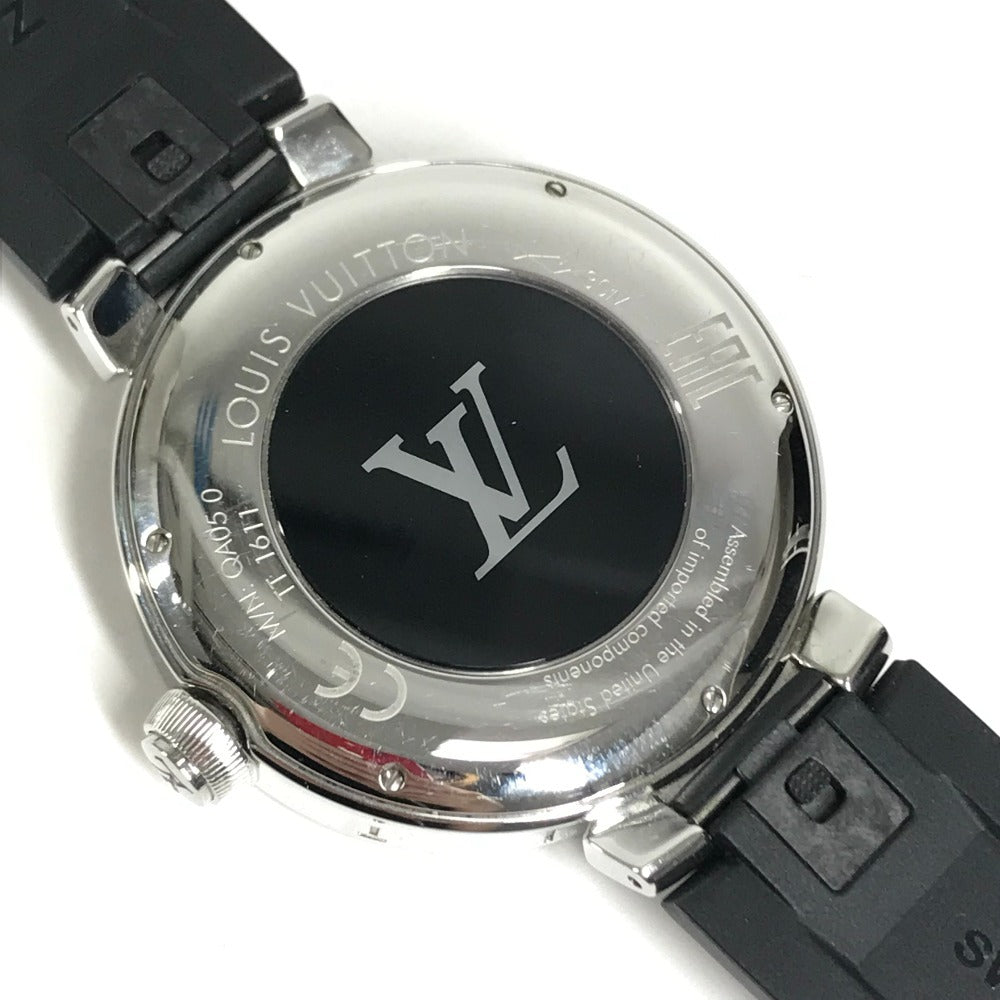 LOUIS VUITTON QA050 ダミエ タンブール ホライゾン V2 コネクテッドウォッチ メンズウォッチ ウォッチ スマートウォッチ 腕時計 SS メンズ ブラック
