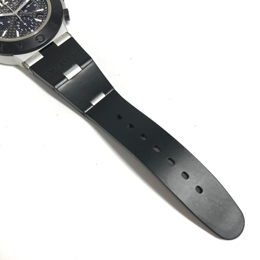 BVLGARI AC44TA アルミニウム クロノグラフ メンズウォッチ ウォッチ 腕時計 アルミニウム メンズ ブラック