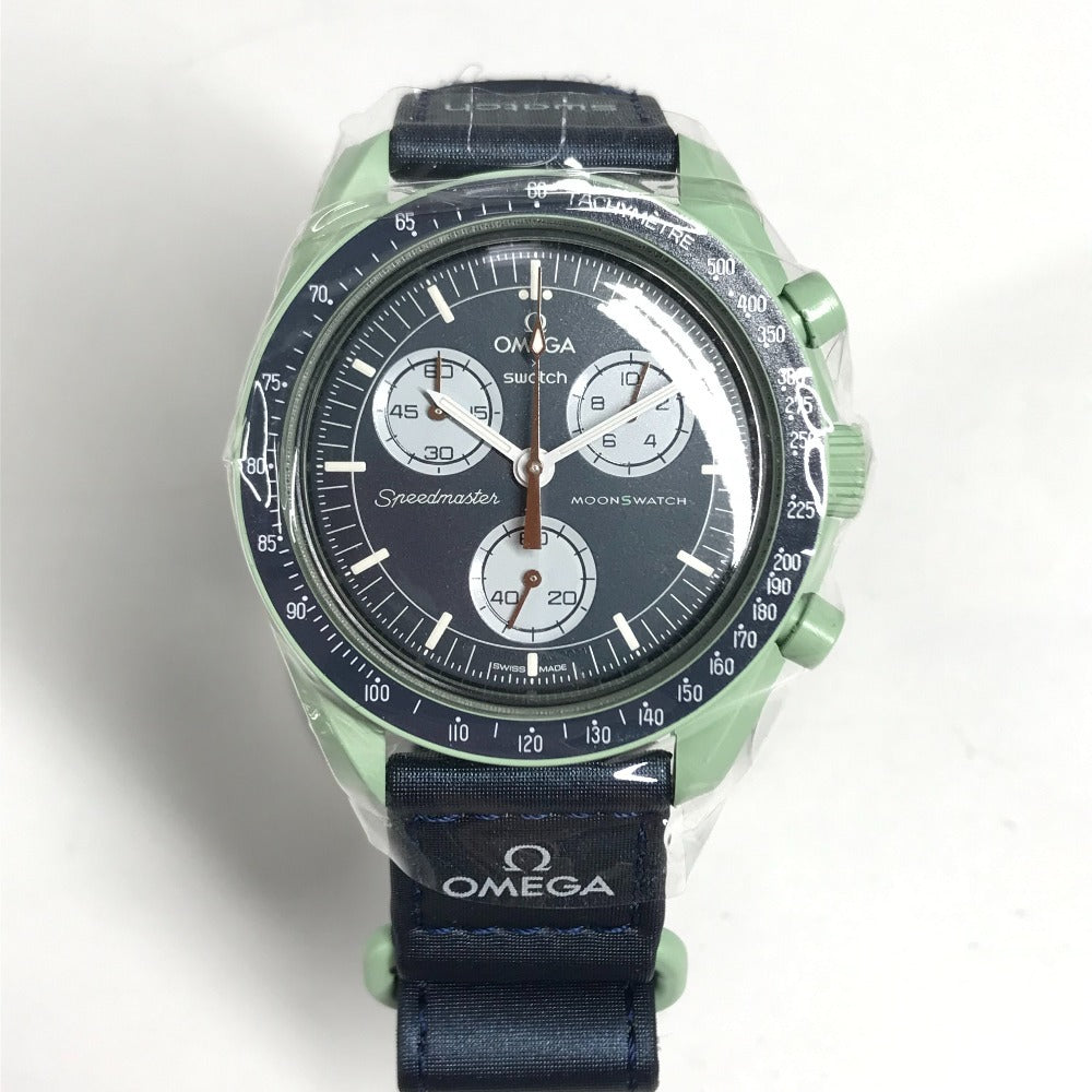 Swatch SO33G100 OMEGA オメガ コラボ MISSION ON EARTH ムーンスウォッチ メンズウォッチ 地球 ウォッチ 腕時計 メンズ グリーン