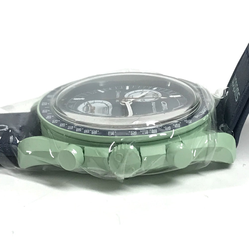 Swatch SO33G100 OMEGA オメガ コラボ MISSION ON EARTH ムーンスウォッチ メンズウォッチ 地球 ウォッチ 腕時計 メンズ グリーン