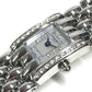 Chaumet 12PD ダイヤモンド ダイヤ ダイヤベゼル ケイシス シェル文字盤 レディースウォッチ ウォッチ 時計 腕時計 SS レディース シルバー