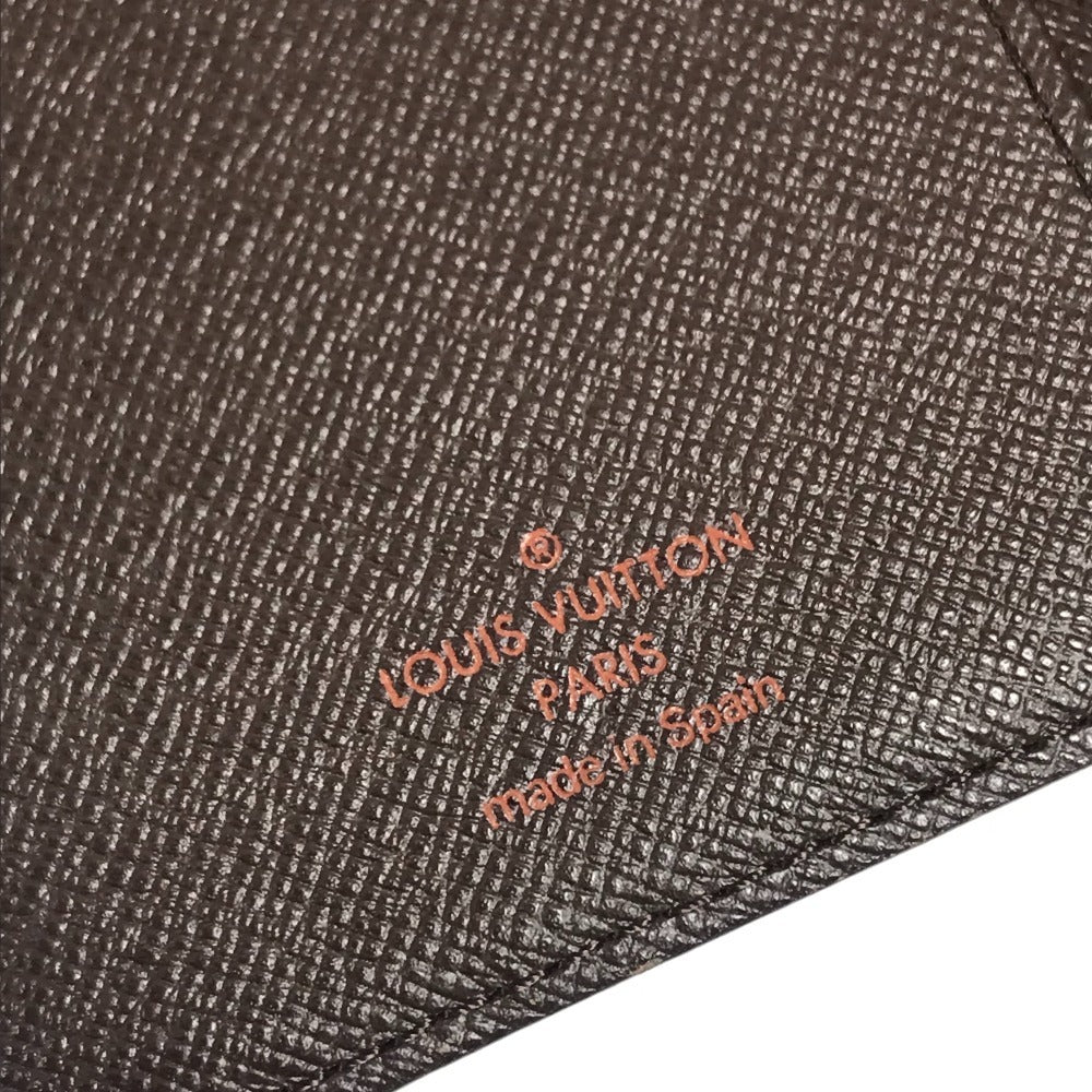 LOUIS VUITTON R20703 Damier Agenda Posh System planner, bi-fold, stationery Notebook cover Damier Canvas Ebene Brown Used
