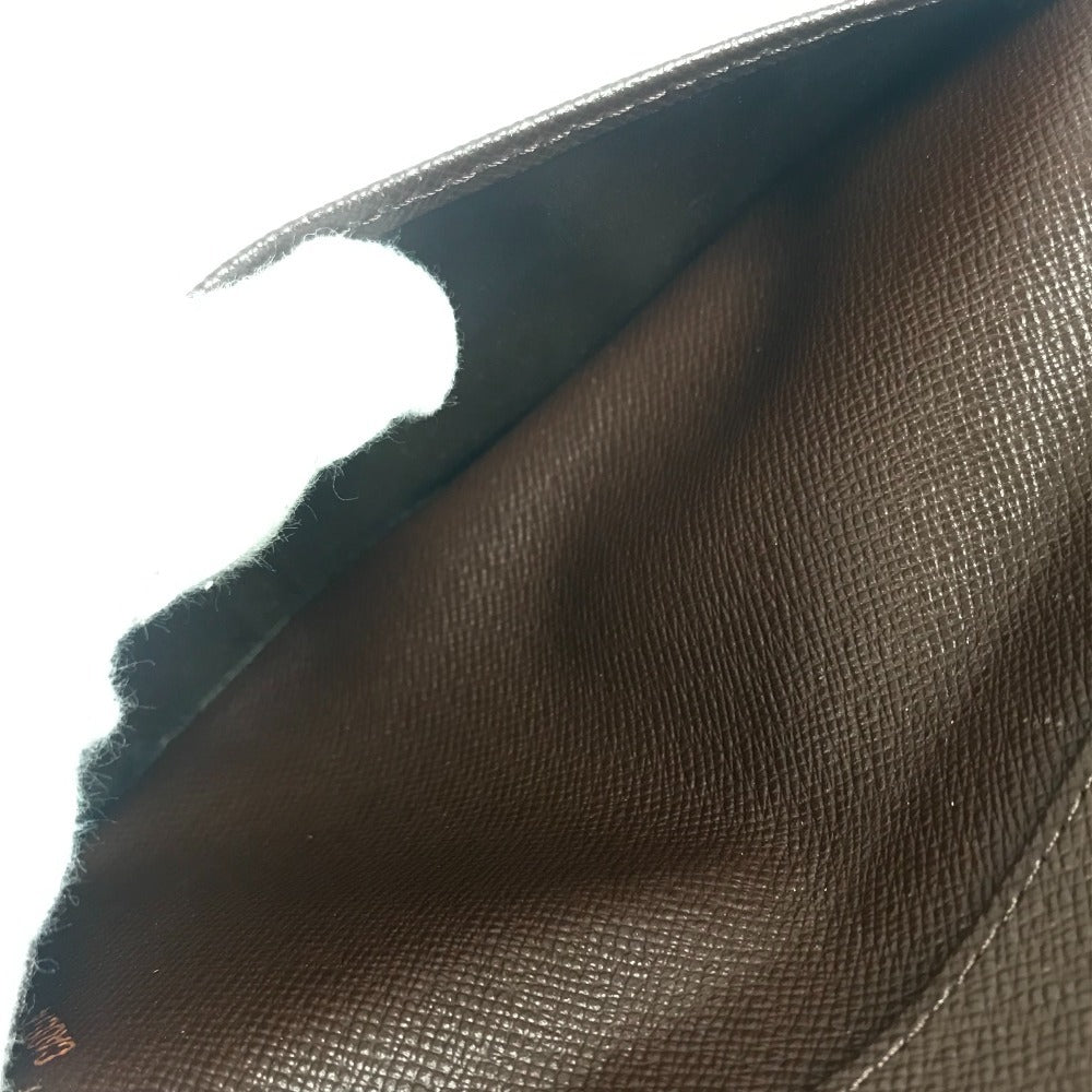 LOUIS VUITTON R20703 Damier Agenda Posh System planner, bi-fold, stationery Notebook cover Damier Canvas Ebene Brown Used