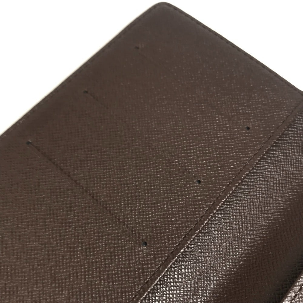 LOUIS VUITTON R20703 Damier Agenda Posh System planner, bi-fold, stationery Notebook cover Damier Canvas Ebene Brown Used