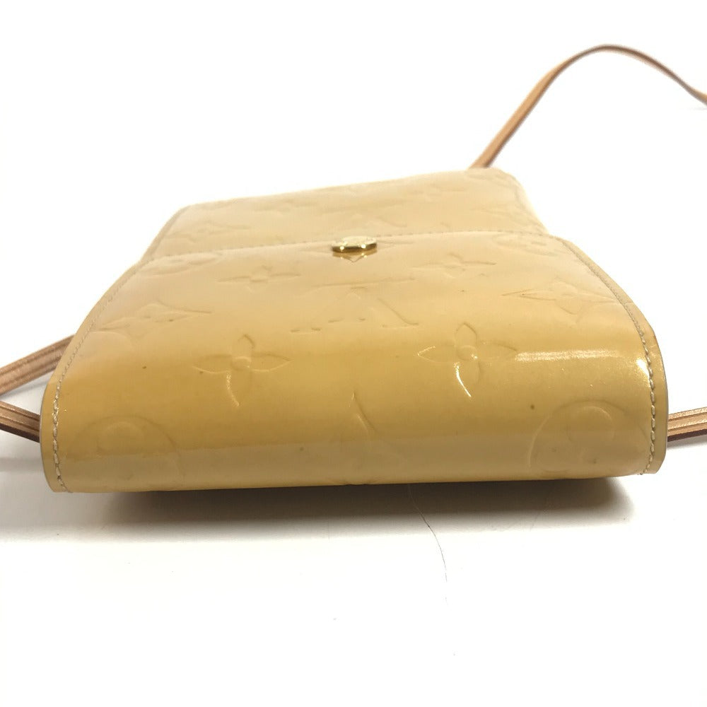 LOUIS VUITTON 不明 MonogramVernis Walker Pochette Bag Shoulder Bag Trifold wallet MonogramVernisCanvas Beige Used