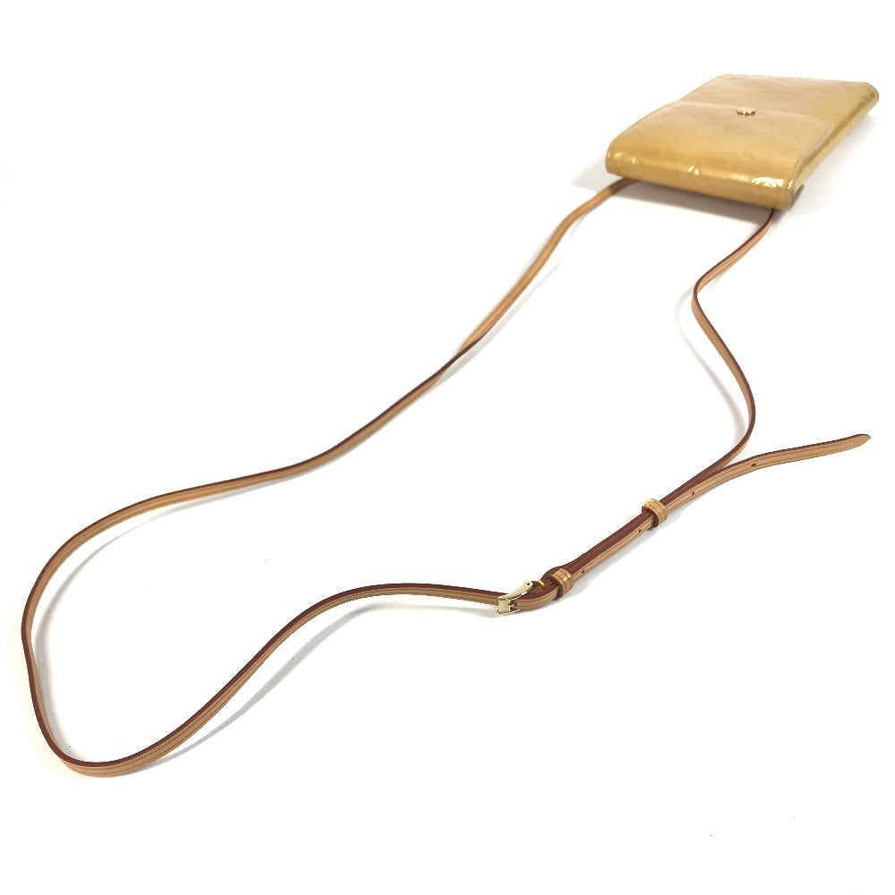 LOUIS VUITTON 不明 MonogramVernis Walker Pochette Bag Shoulder Bag Trifold wallet MonogramVernisCanvas Beige Used