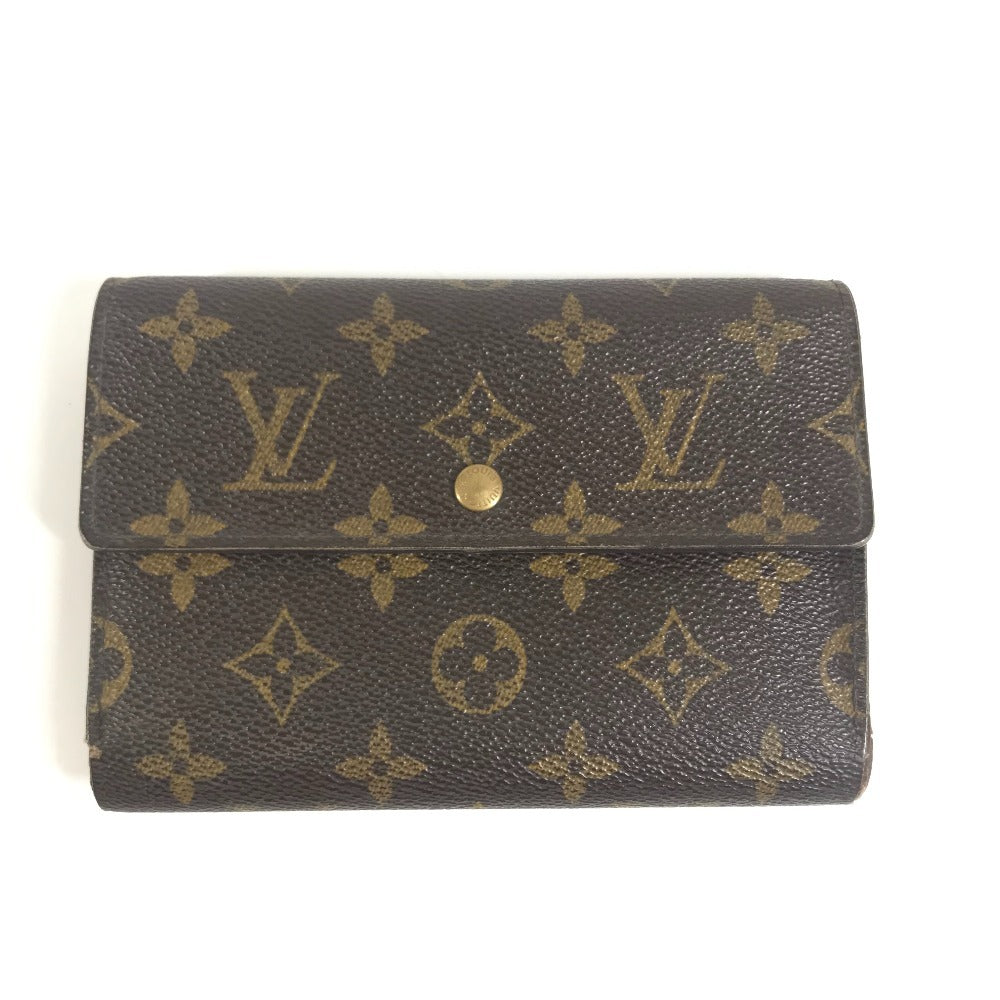 LOUIS VUITTON M61202 Monogram Porte TresorEtui Papie Wallet Flap Wallet Trifold wallet MonogramCanvas Brown Used