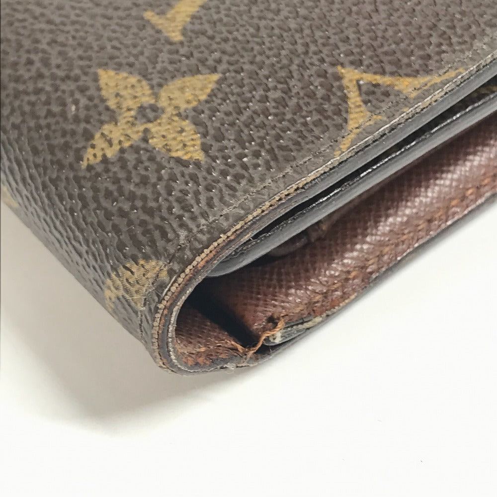 LOUIS VUITTON M61202 Monogram Porte TresorEtui Papie Wallet Flap Wallet Trifold wallet MonogramCanvas Brown Used