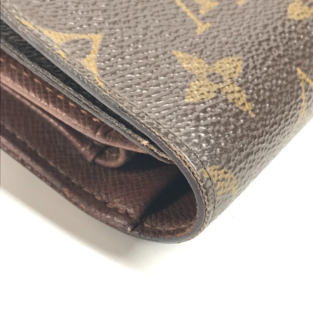 LOUIS VUITTON M61202 Monogram Porte TresorEtui Papie Wallet Flap Wallet Trifold wallet MonogramCanvas Brown Used