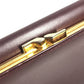 CARTIER Must de Line Logo Kisslock Wallet Flap Long Wallet Long Wallet Leather wine-red Used