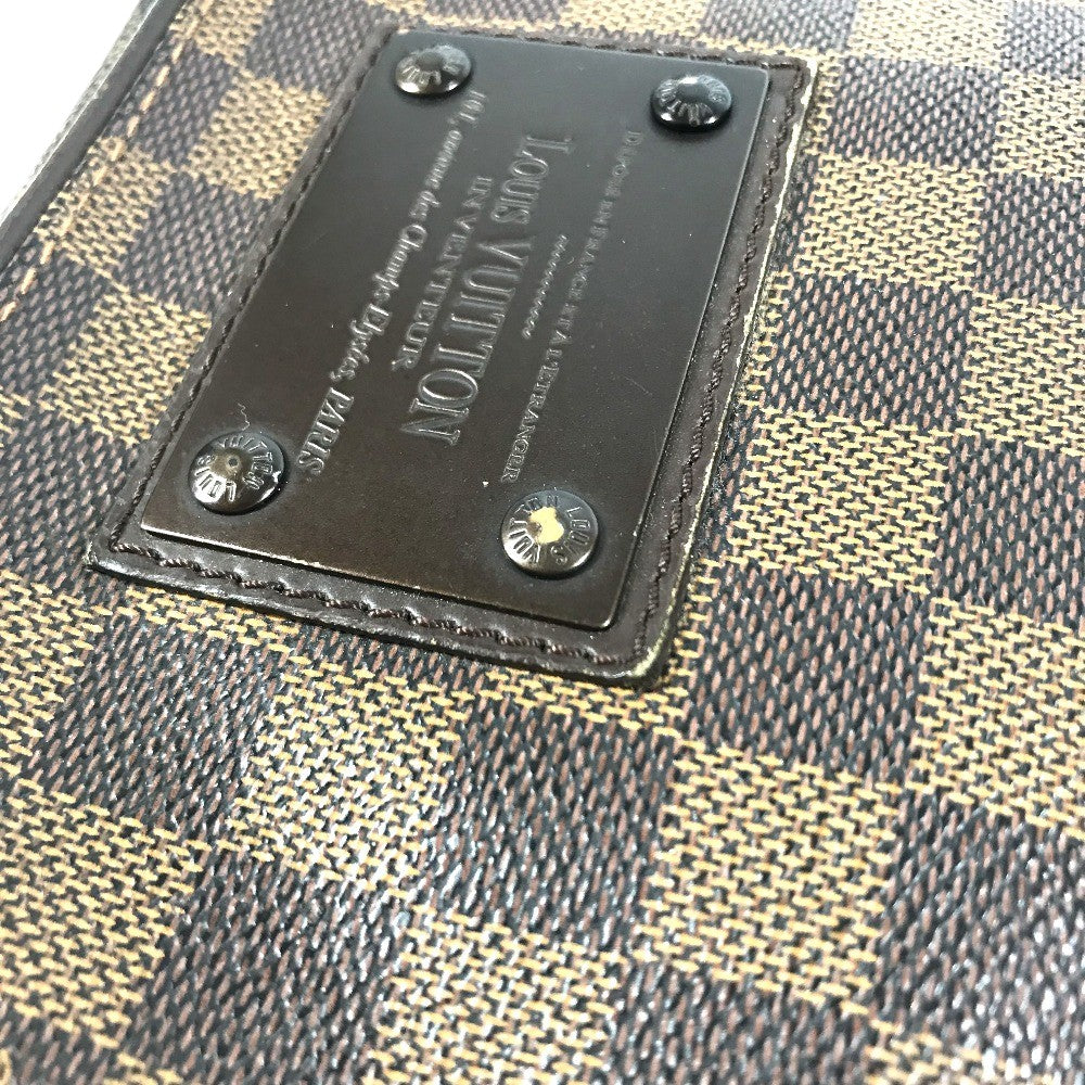 LOUIS VUITTON N51210 Damier Brooklyn PM Brooklyn PM Bag Crossbody Shoulder Bag Damier Canvas Ebene Brown Used