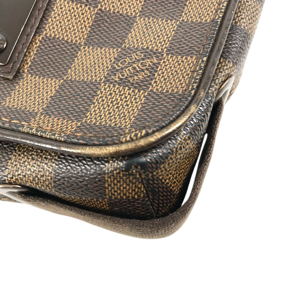 LOUIS VUITTON N51210 Damier Brooklyn PM Brooklyn PM Bag Crossbody Shoulder Bag Damier Canvas Ebene Brown Used