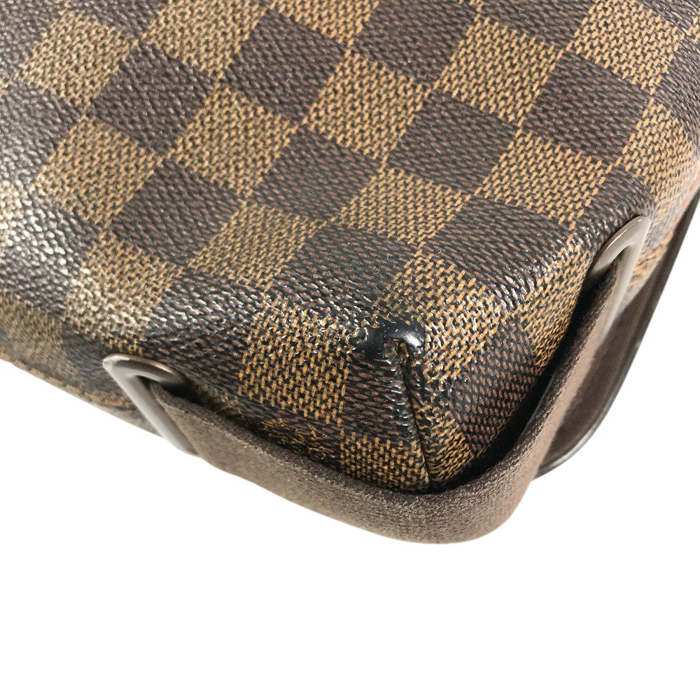 LOUIS VUITTON N51210 Damier Brooklyn PM Brooklyn PM Bag Crossbody Shoulder Bag Damier Canvas Ebene Brown Used