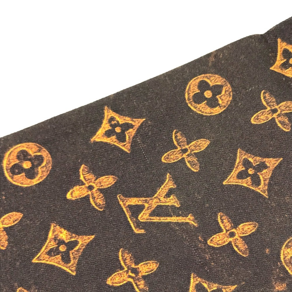LOUIS VUITTON MP2268 Bandeau Catgram Cat BandeauScarf Scarf silk Brown Used