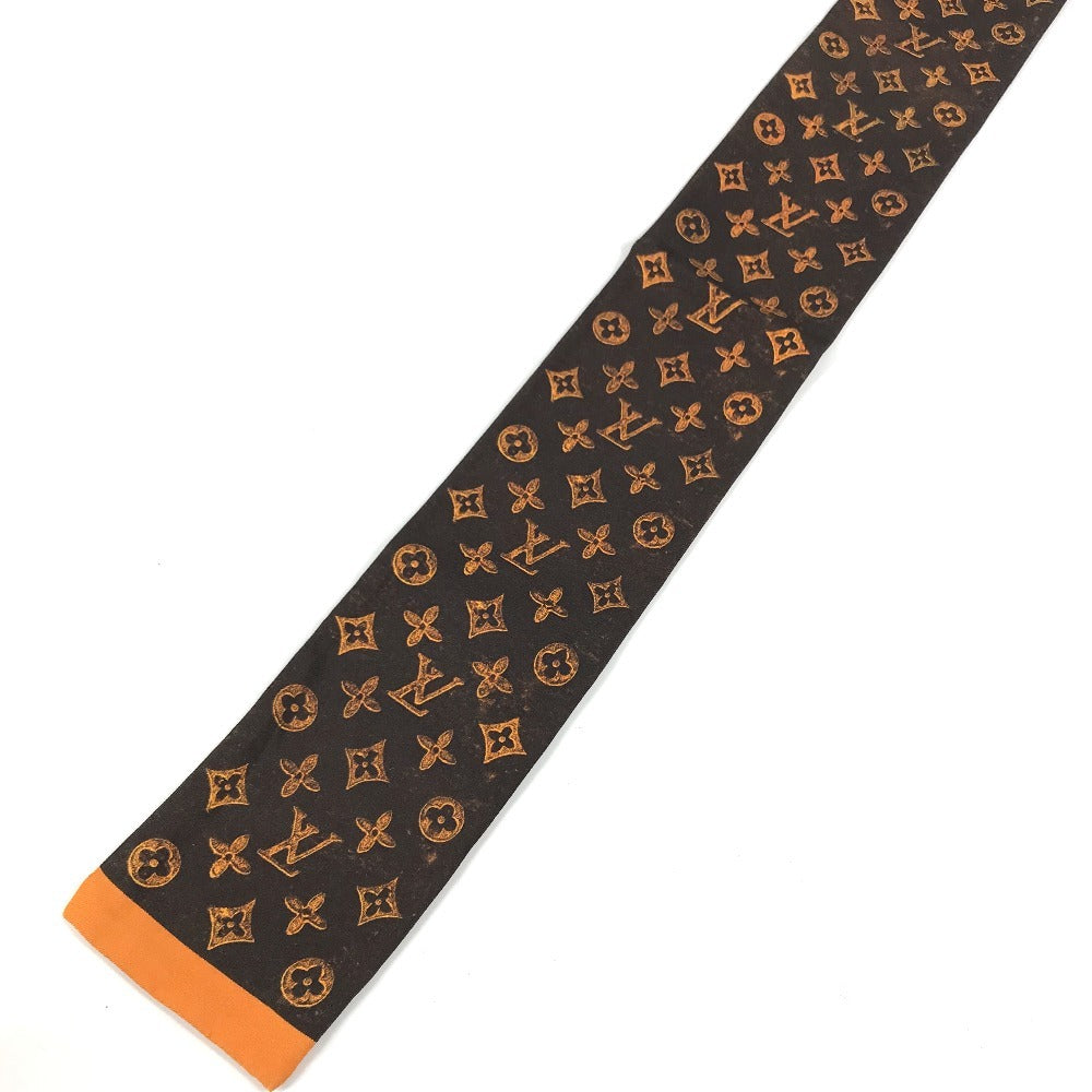 LOUIS VUITTON MP2268 Bandeau Catgram Cat BandeauScarf Scarf silk Brown Used