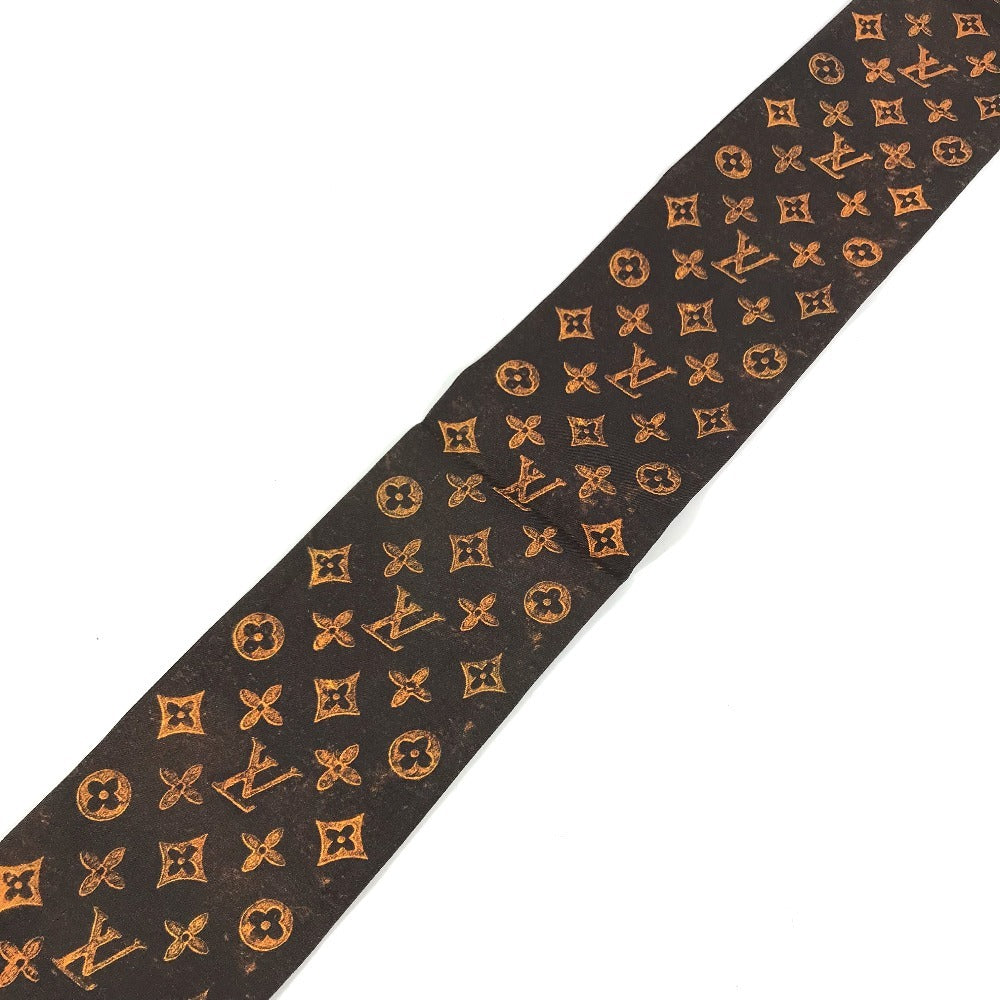 LOUIS VUITTON MP2268 Bandeau Catgram Cat BandeauScarf Scarf silk Brown Used