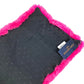 LOUIS VUITTON M70872 Monogram flower charpes LV in the city Beaver fur tippet, bicolor Scarf silk pink/Black Used